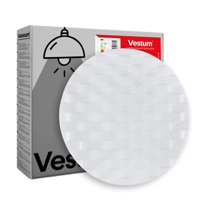 Світильник Vestum CELL зоряне небо 30W 375*60мм 4000К 1срібло (VS-90052)