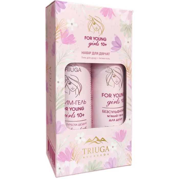 Набір косметики Triuga Ayurveda For Young Girls Гель для душу 250 мл + Інтим гель 300 мл (4820164642054) зображення 2