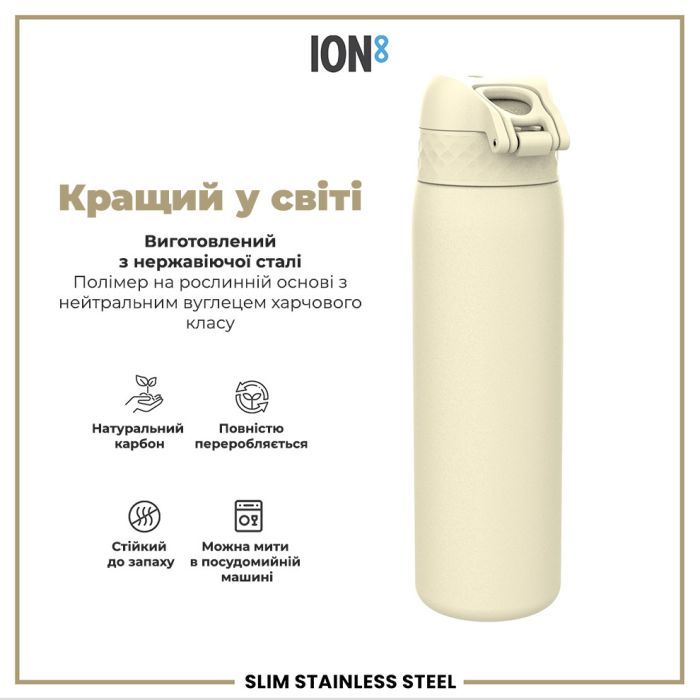 Пляшка для води ION8 OneTouch Stainless Steel 600 мл Blue (I8SS600BLU) зображення 6