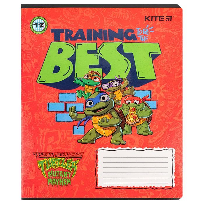 Тетрадь Kite Ninja Turtles, 12 листов, клетка (NT24-232) изображение 10