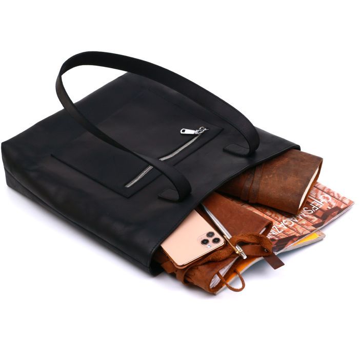 Сумка Shvigel Винтажная шоппер Коричневая (16349) изображение 8