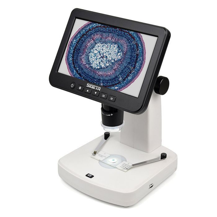 Микроскоп Sigeta Цифровий Numeric Pro 10x-300x 5 MP 7" LCD (65512)