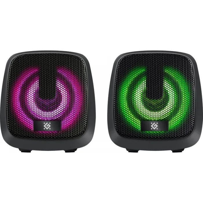 Акустическая система Defender J2 LED USB Black (65962) изображение 2
