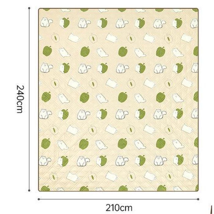 Туристический коврик Naturehike 210х240 см CNK2350WS010 Бежевий з котами (6976507661720) изображение 2