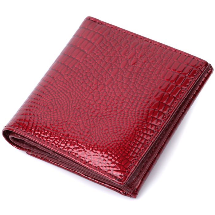Гаманець ST Leather З натуральної лакованої шкіри Чорний (22688) зображення 2