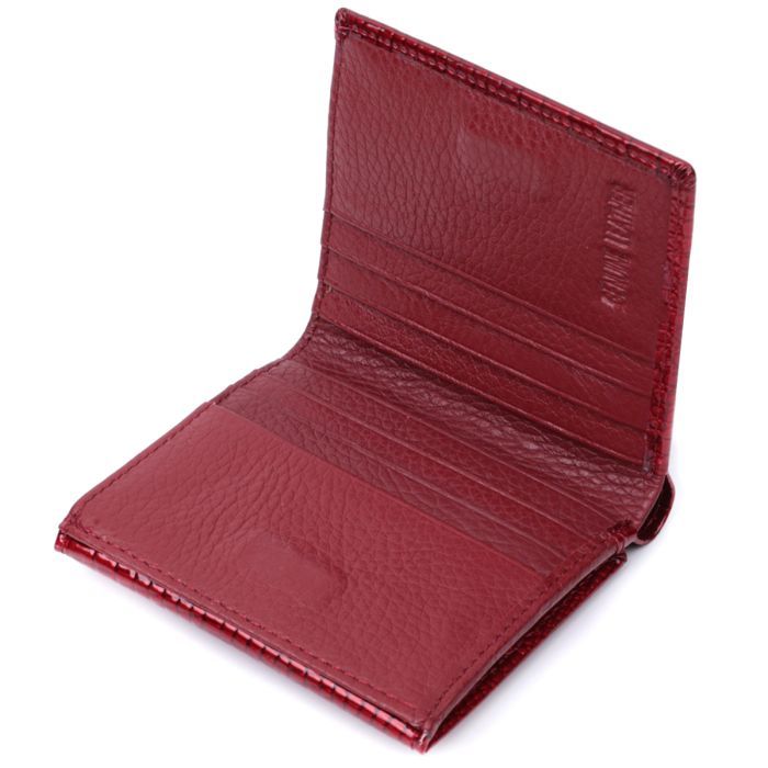Гаманець ST Leather З натуральної лакованої шкіри Чорний (22688) зображення 7