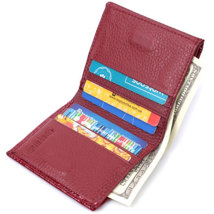 Гаманець ST Leather З натуральної лакованої шкіри Чорний (22688) зображення 8