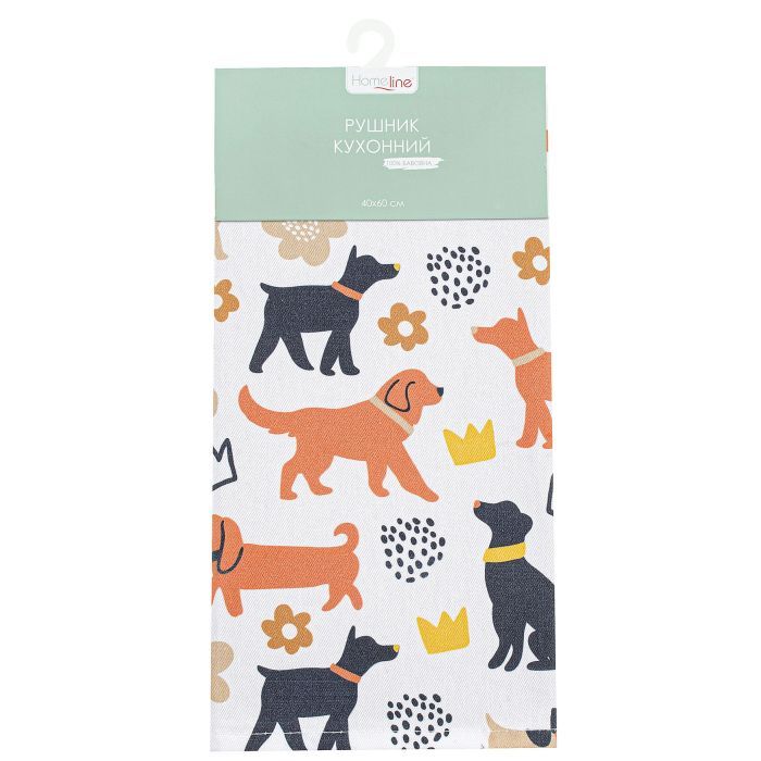 Полотенце Home Line кухонное Dogs 40x60 см (182817)