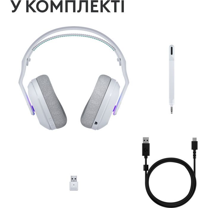 Наушники Logitech G522 Lightspeed Wireless Gaming Headset Black (981-001544) изображение 3