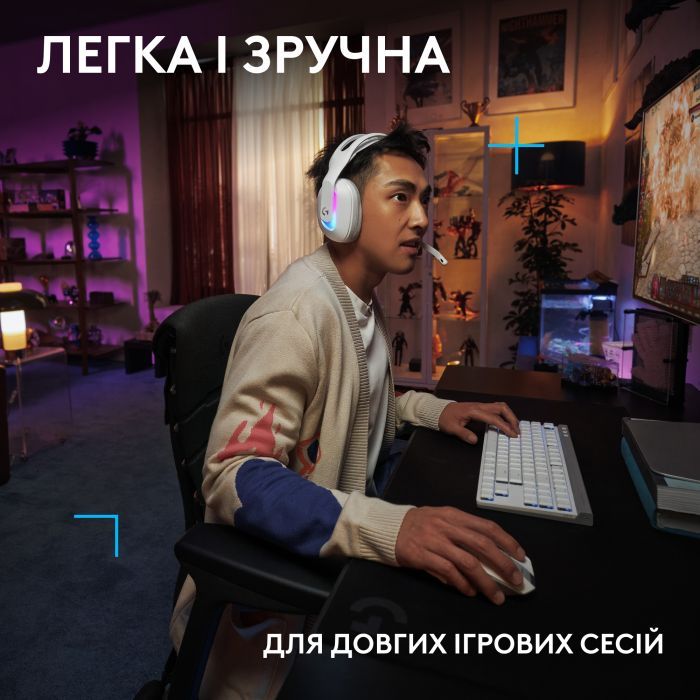 Наушники Logitech G522 Lightspeed Wireless Gaming Headset Black (981-001544) изображение 8