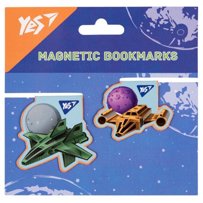 Закладки для книг Yes магнітні Super Space, 2шт (708116) зображення 2