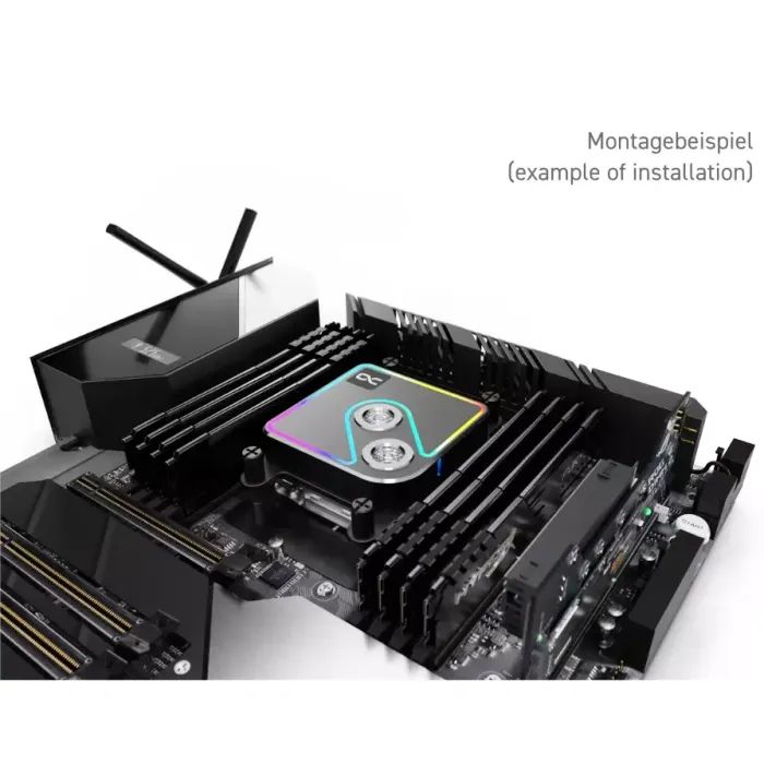 Водоблок Alphacool Core 1 Aurora Black - AM4 / AM5 Intel LGA 1700 / LGA 1851 (13446) изображение 9