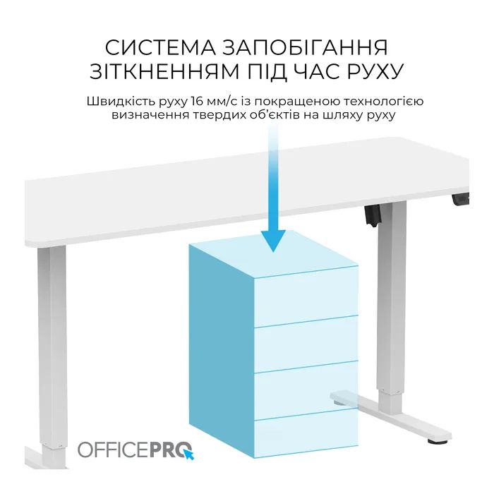 Компьютерный стол OfficePro ODE1670W White (ODE1670W) изображение 10