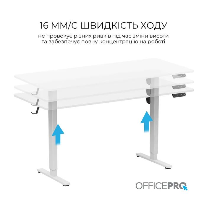 Компьютерный стол OfficePro ODE1670W White (ODE1670W) изображение 2