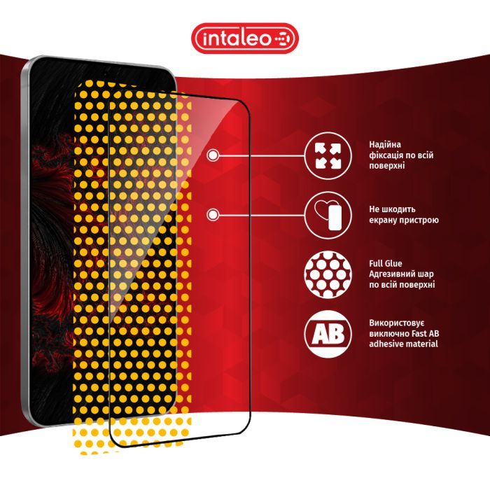 Стекло защитное Intaleo Full Glue Samsung Galaxy S25 Black (1283126607899) изображение 7