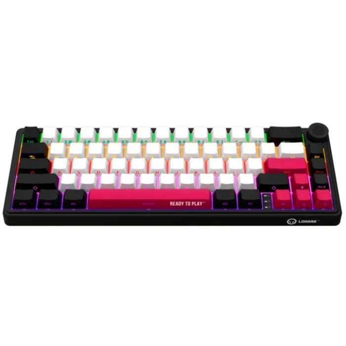 Клавиатура Lorgar KBP70MW Pro RGB Wireless/Bluetooth/USB UA White (LRG-KBP70MW-WH-US) изображение 2