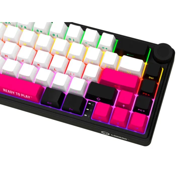 Клавиатура Lorgar KBP70MW Pro RGB Wireless/Bluetooth/USB UA White (LRG-KBP70MW-WH-US) изображение 6