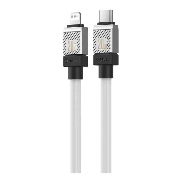 Дата кабель USB-C to Lightning 2.0m CoolPlay Fast Charging 20W white Baseus (CAKW000102) зображення 2