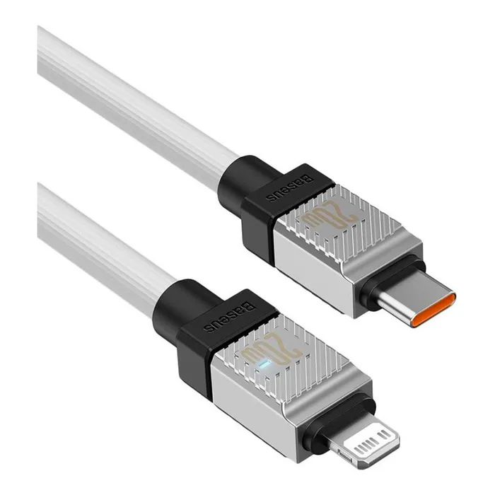 Дата кабель USB-C to Lightning 2.0m CoolPlay Fast Charging 20W white Baseus (CAKW000102) зображення 3