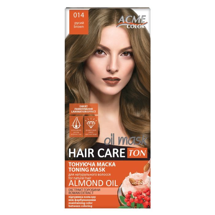 Оттеночный бальзам Acme Color Hair Care Ton Oil Mask 124 - Розово-пепельный (4823115501868)