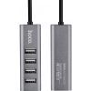 Концентратор HOCO USB 2.0 to 4xUSB Line machine HB1 Tarnish (6957531038139) зображення 3