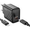 Зарядний пристрій HOCO CS22A Value USB-C PD30W + cable USB-C to Lightning Black (6942007609920) зображення 4