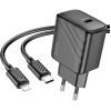 Зарядний пристрій HOCO CS22A Value USB-C PD30W + cable USB-C to Lightning Black (6942007609920)