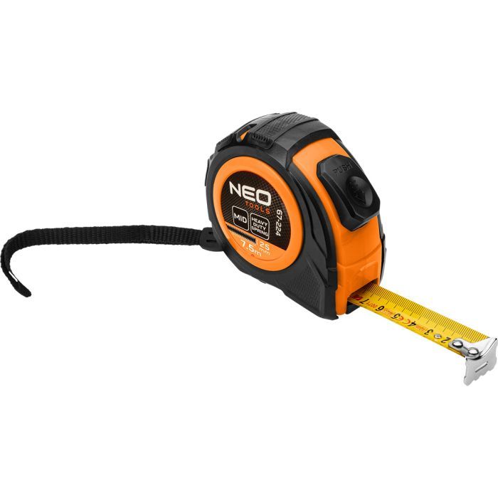 Рулетка Neo Tools 7.5мx25мм, с фиксатором сматывания (67-224) изображение 7