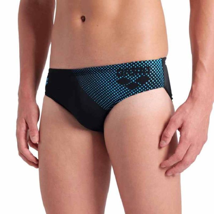 Плавки Arena Foggy Dots Swim Briefs 008482-506 чорний, жовтий 95 (3468337530978) изображение 3