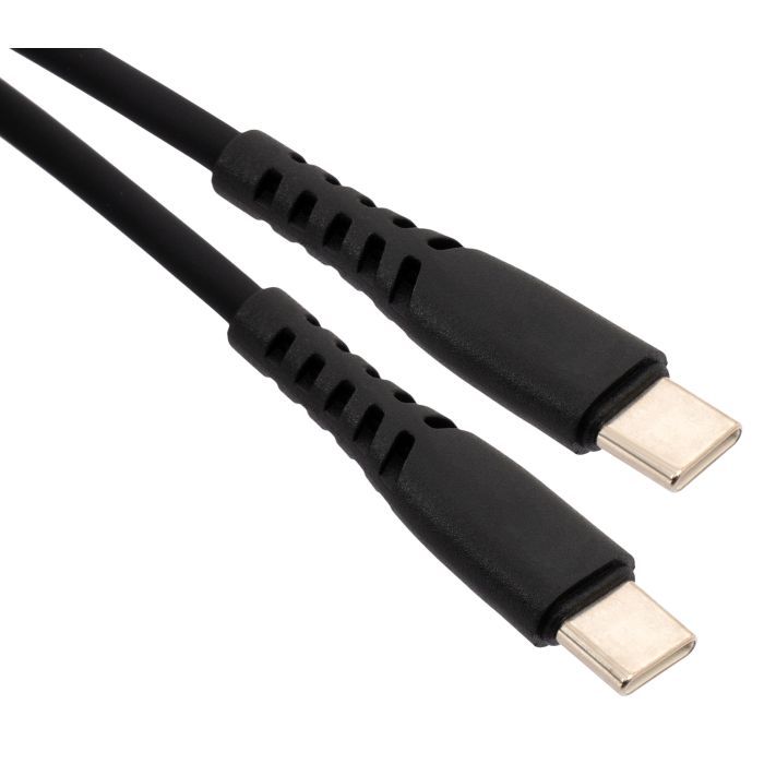 Дата кабель USB-C to USB-C 2.0m 60W Silicon Black Vinga (VCDCCC262SB) изображение 3