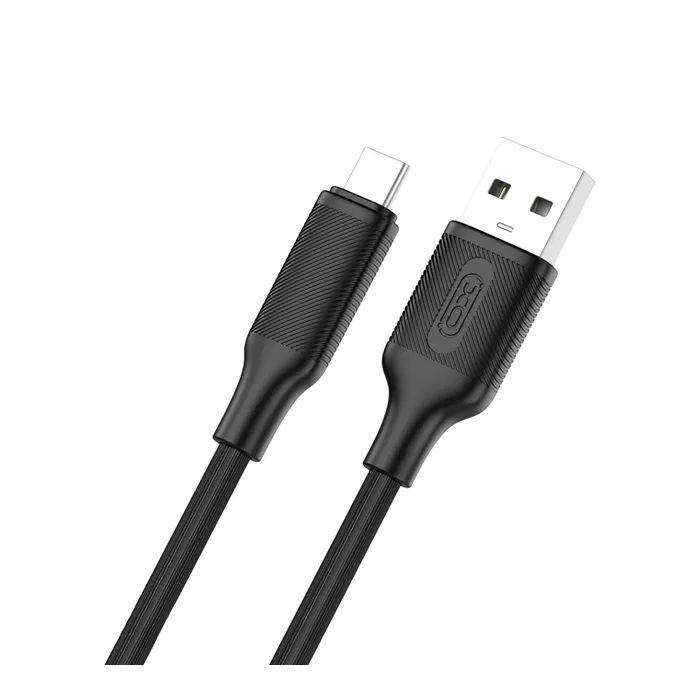 Дата кабель USB 2.0 AM to USB-C 1.0m black XO (NB265-AC.black) зображення 2