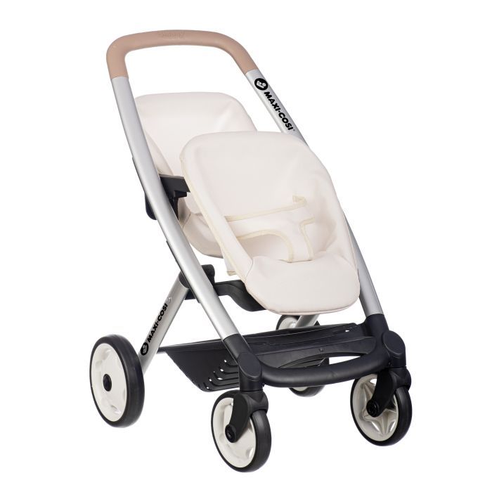 Коляска для ляльок Smoby для двійнят Maxi-Cosi Айворі, 54 х 38,5 х 64 см, 3+ (7600253222)