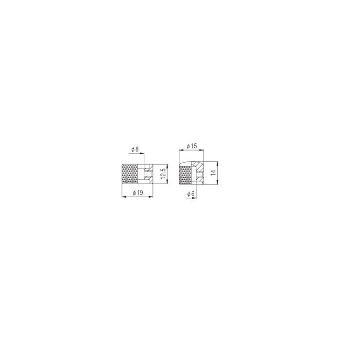 Ручка для потенциометра Paxphil Stacked Control Knob Chrome (NC003 CR) изображение 2