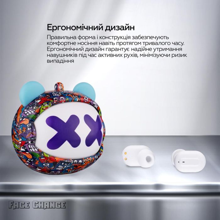 Наушники XoKo G05-face changing TWS Violet (G05-VIOT) изображение 16
