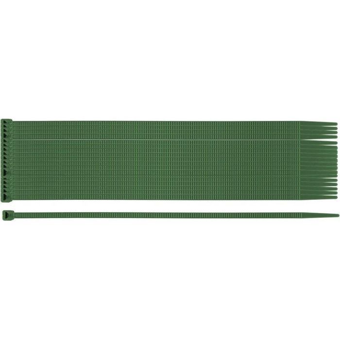 Стяжка Neo Tools 50шт, пластик, 3.6х200мм, зеленая (15-975)