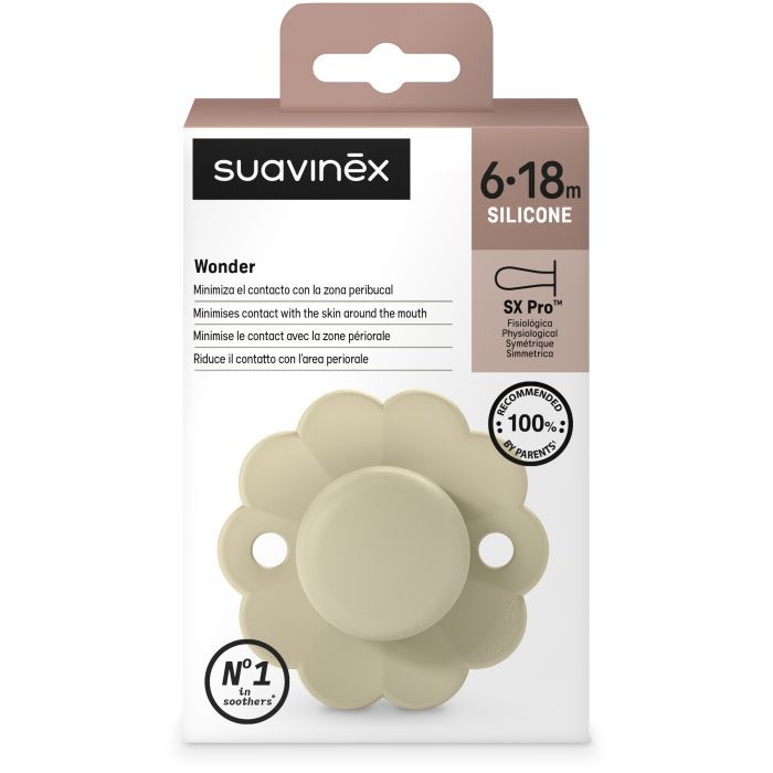 Пустышка Suavinex Wonder фізіологічна, 6-18 місяців, світло-блакит (308387) изображение 3