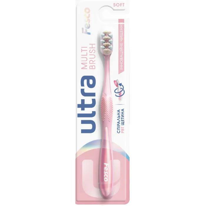Зубна щітка Fesco Ultra Multi Brush Soft Фіолетова (4820204702106)