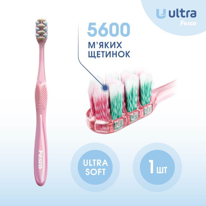 Зубна щітка Fesco Ultra Multi Brush Soft Фіолетова (4820204702106) зображення 3
