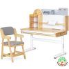 Парта с креслом Mealux Timberdesk L + крісло Carlo (BD-690 Wood L + KD-050 G)