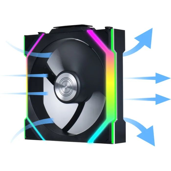 Кулер для корпуса Lian Li Uni Fan SL WIRELESS 120-1, Black (G99.12SL1W1B.00) изображение 7