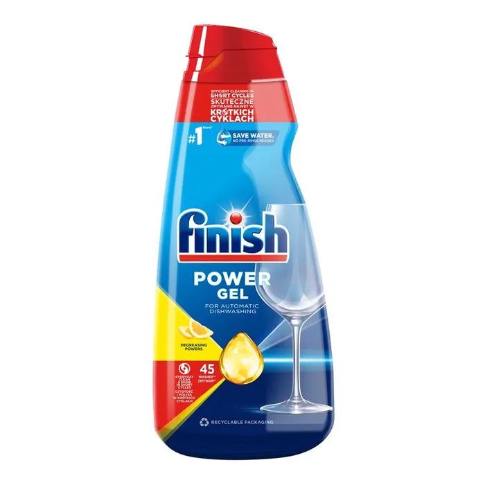 Гель для мытья посуды в посудомойке Finish Power Gel Лимон 900 мл (5908252000029)