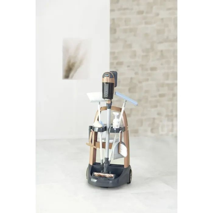 Игровой набор Smoby Тележка для уборки Ровента с ручным пылесосом и аксессуарами (7600330326) изображение 8