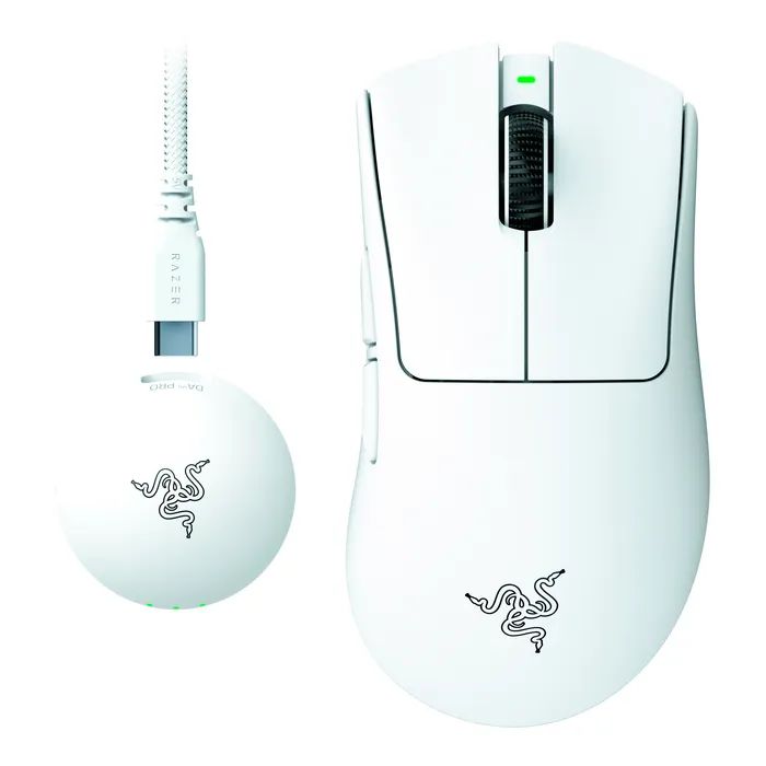 Мышка Razer DeathAdder V4 PRO Wireless/USB White (RZ01-05330200-R3G1)