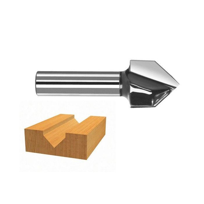 Фреза Bosch Professional пазовая V-образная V, Std, S8, D11, L14 60° (2.608.628.406) изображение 5