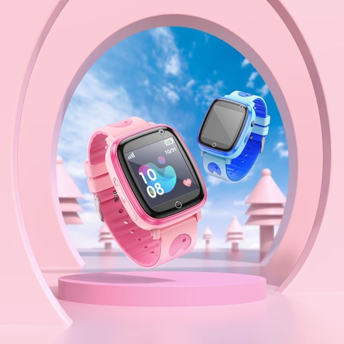 Смарт-часы HOCO Y100 children watch with call function Pink (6942007625647) изображение 4