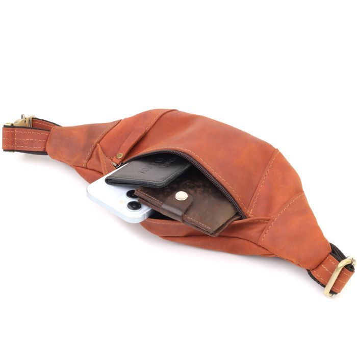 Сумка Shvigel Из натуральной кожи Рыжая (23122) изображение 7