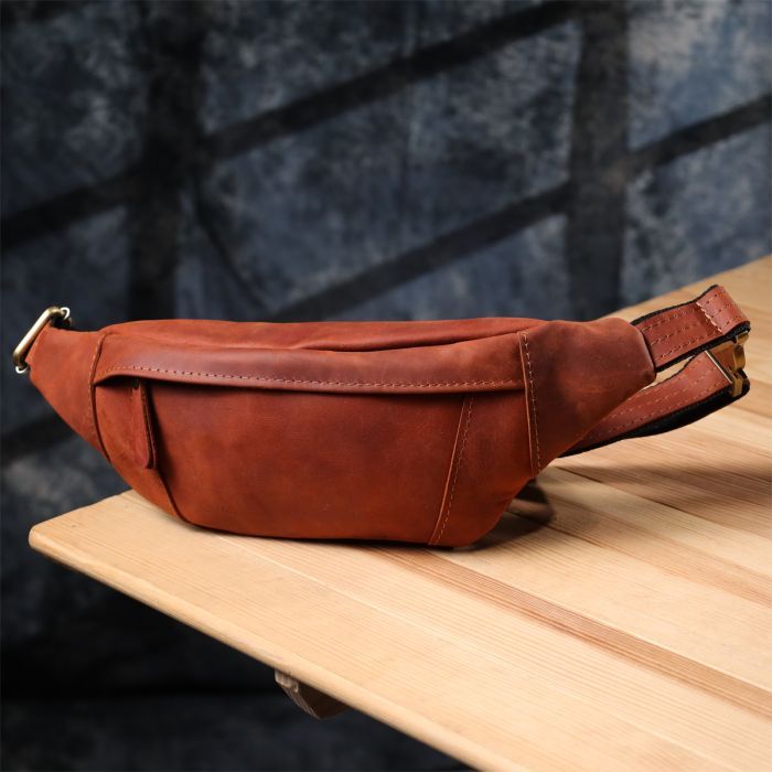 Сумка Shvigel Из натуральной кожи Рыжая (23122) изображение 8