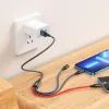 Дата кабель USB 2.0 AM to Lightning + Micro 5P + USB-C 1.0m 2A nylon black+red+blue HOCO (6931474768636) зображення 2
