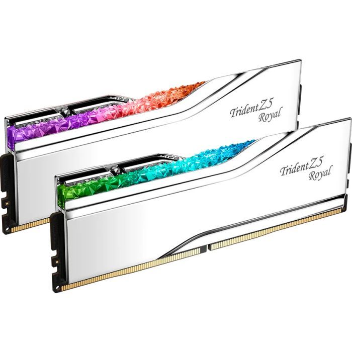 Модуль пам'яті для комп'ютера DDR5 32GB (2x16GB) 6400 MHz Trident Z5 Royal Silver G.Skill (F5-6400J3239G16GX2-TR5S) зображення 3