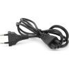 Кабель живлення C5 1.2m 0.5mm black Voltronic (PC-184/2 CEE7/16-C5-1.2M/42609) зображення 2